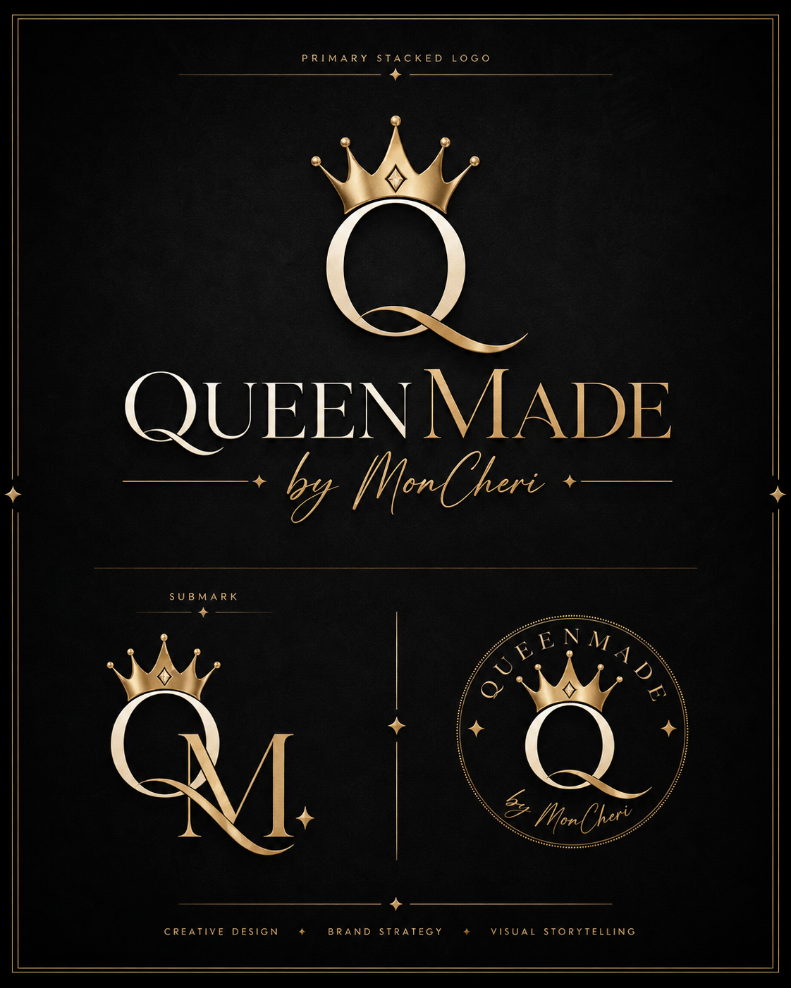 Queen Made By MonCheri — Logo Variations